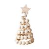 Christmas Tree Desktop Ornament Nordic Style Artificial Swivel Beads Top Star Small Artificial Tree Festive Holiday Decoration