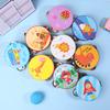 10CM Wooden Tambourine for Kids - Manual Percussion Hand Drum Educational Musical Instrument Game for Children