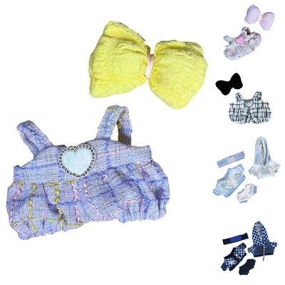 First And Second Generation Baby Clothes 17cm Doll Sitting Party Clothes Accessories Overalls