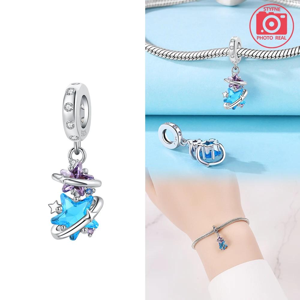 Copper Colors Cosmic Star And Moon Pendant Fit Original Bracelet Diy Fine Jewelry Gift For Women