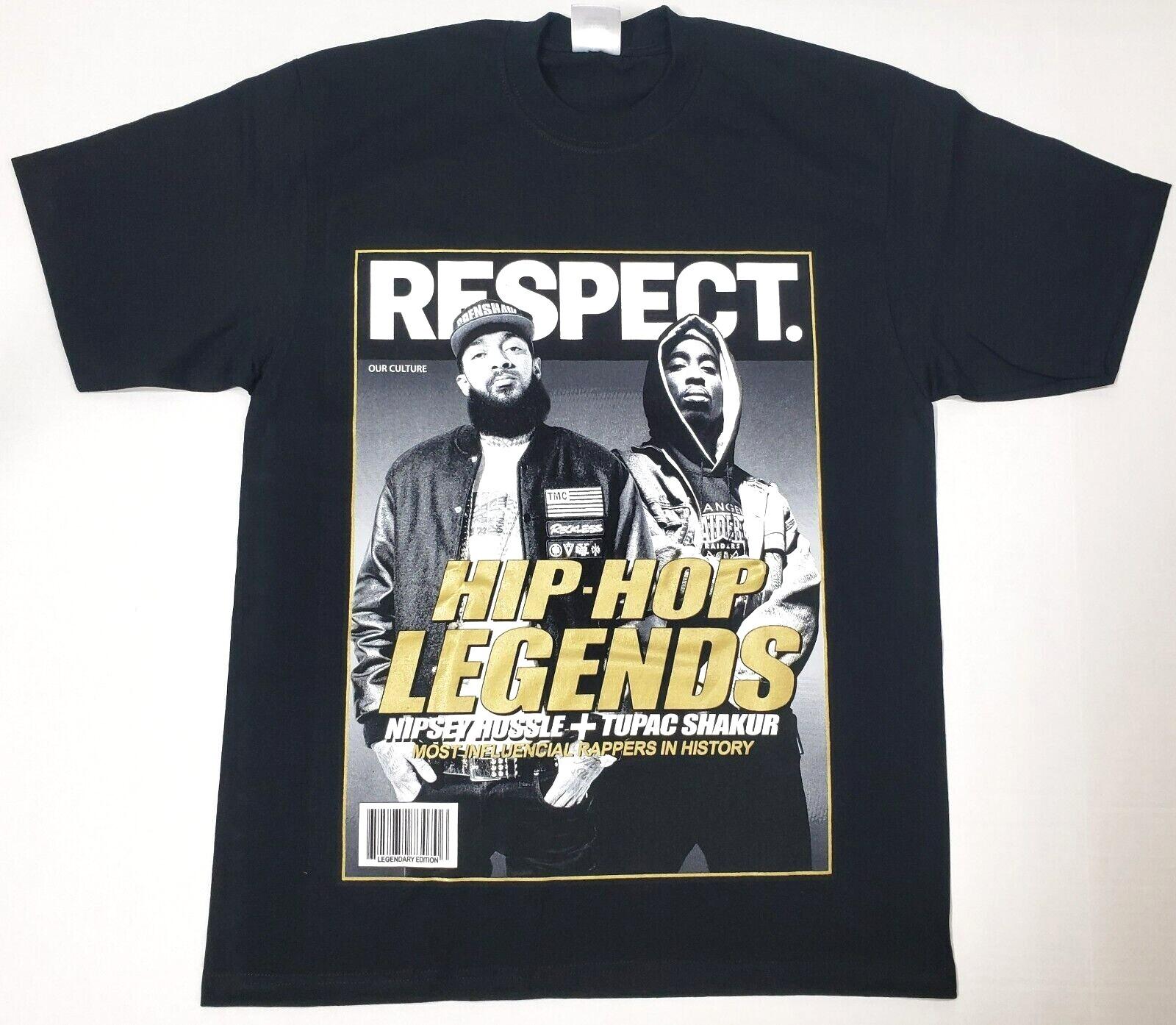 Футболка Nipsey Hussle 2Pac HU$$LE Tupac Shakur Рэп Хип-Хоп Легенды Футболка Мужская Новая XXL