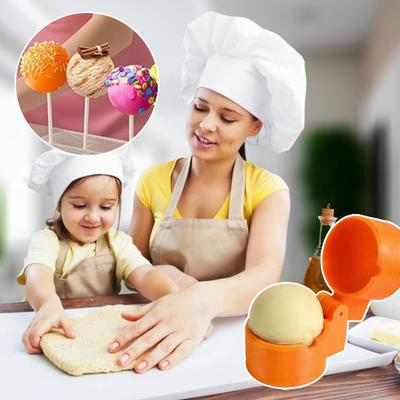 Circle Cake Pop Mold Set Round Ball Baking Mold Cake Blast Molding Machine for Uniform Cake Pops Cookies Clay Easy Press Cake Decorating Accessory