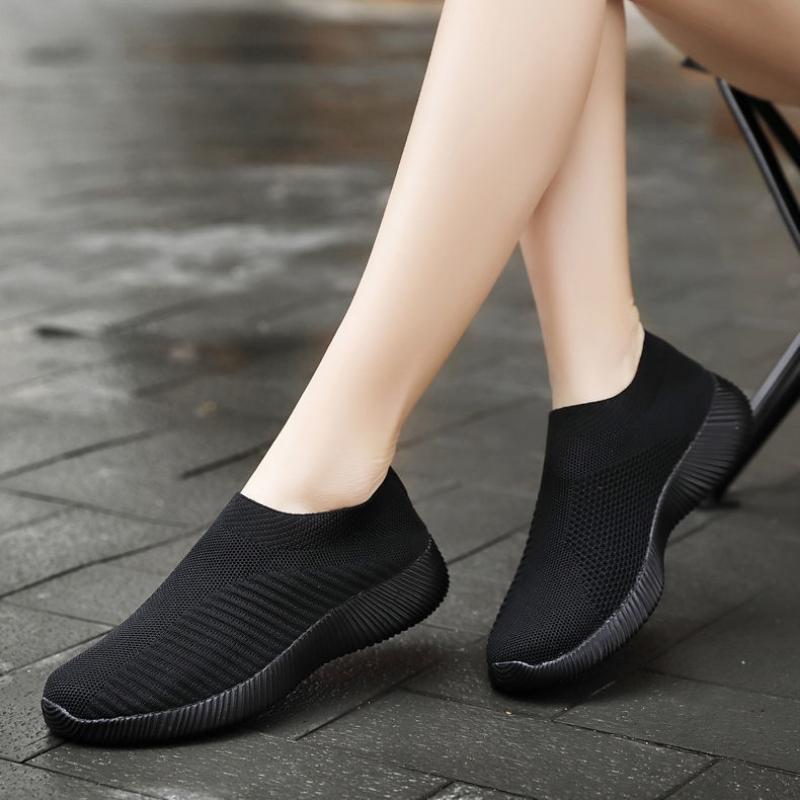 Scarpe in Tessuto Traspiranti Fly Weaving Modelli Coppia Scarpe a Rete Estive Versione Coreana delle Scarpe Basse Singole Casual