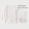 Summer Short Sleeve Cotton Baby Girl Romper - Lightweight Newborn Crawling Pajamas