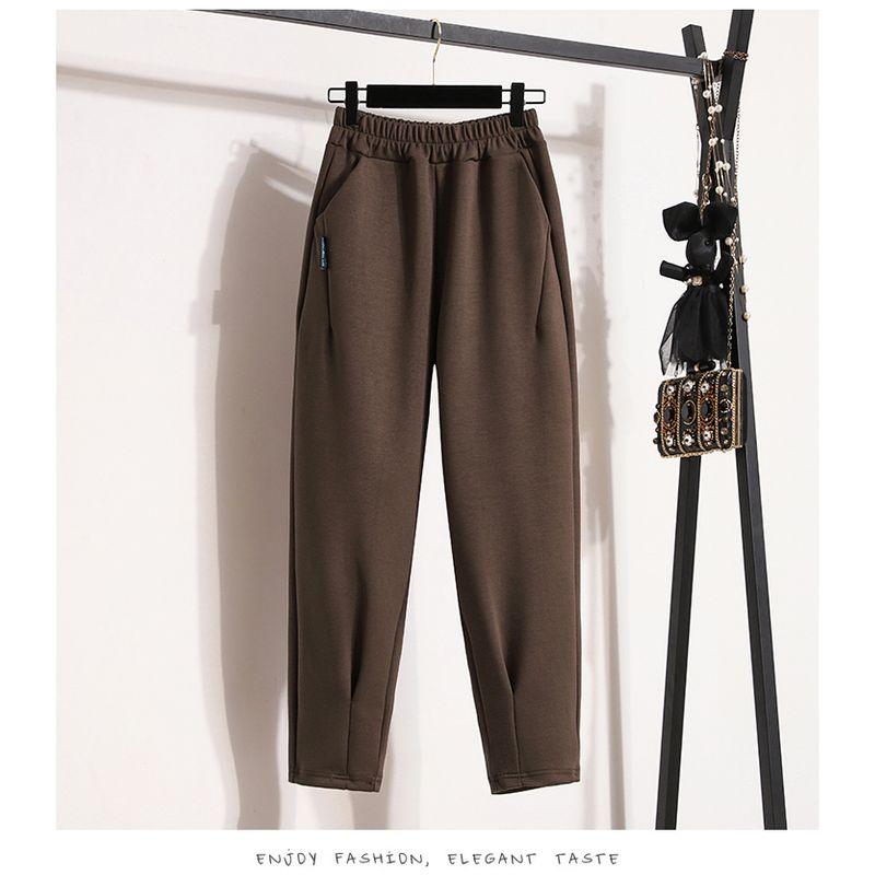 Amazon High Waist Woolen Pants Slim Looking Oversize Women's Clothing