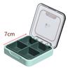 Portable Mini Pill Box Travel Week's Medicine Organizer Plastic Portable Divided Tablet Storage Box for Outdoor Trips