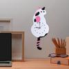 Cat Clocks Wall Cat Clock With Moving Tail Cute Silent Watch Decoration Cartoon Accessory For Home Kitchen Office Bedroom