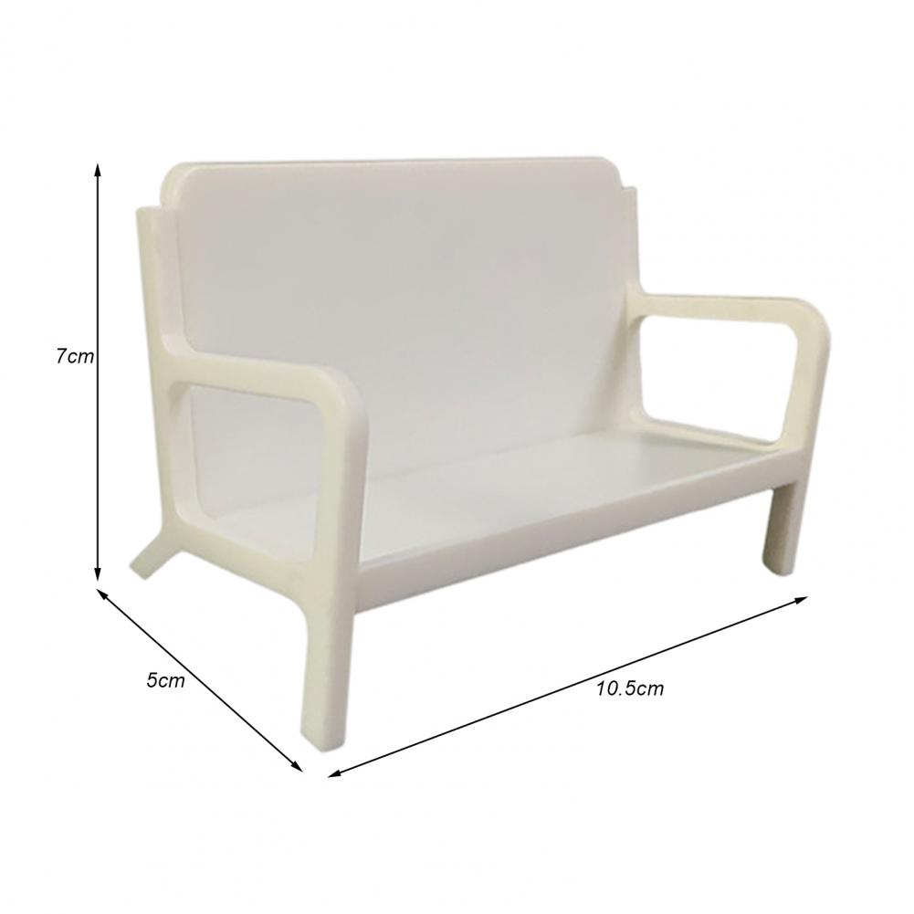 Business Card Holder Sofa Shape ABS Creative Bench Desktop Name Card Storage Display Stand Organizer Rack Office Supplies