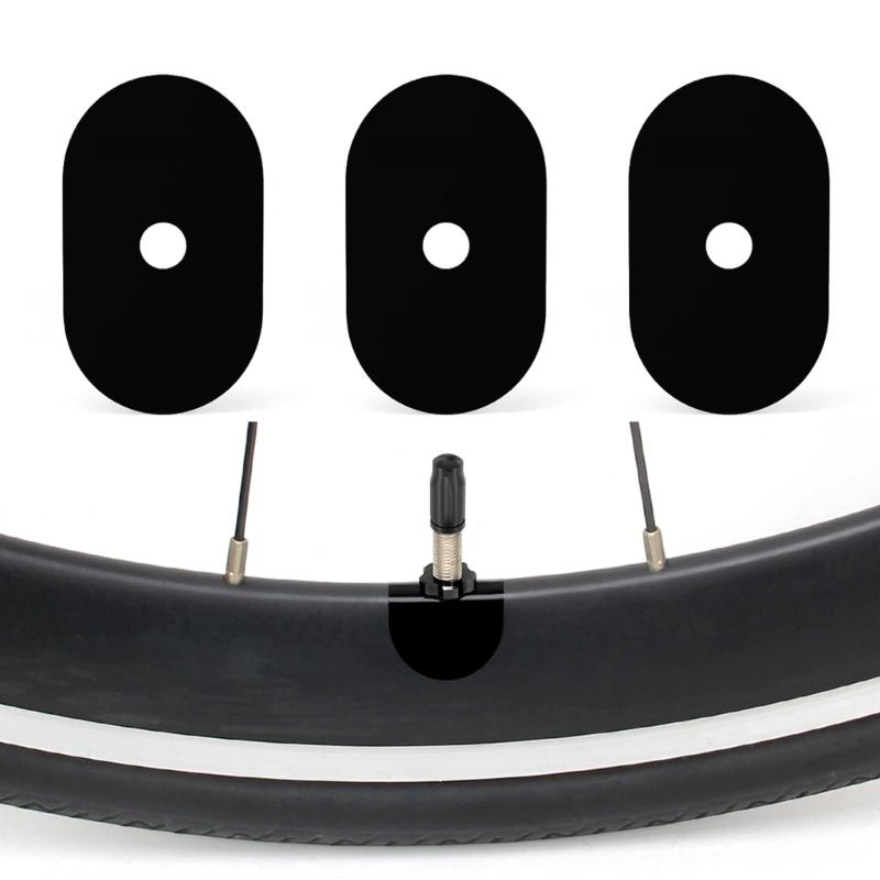 2/5pairs Mountain Bike Tire Valves Sticker Rims Protections Pad Bicycles Tire Air Nozzle Protective Sticker Enduring