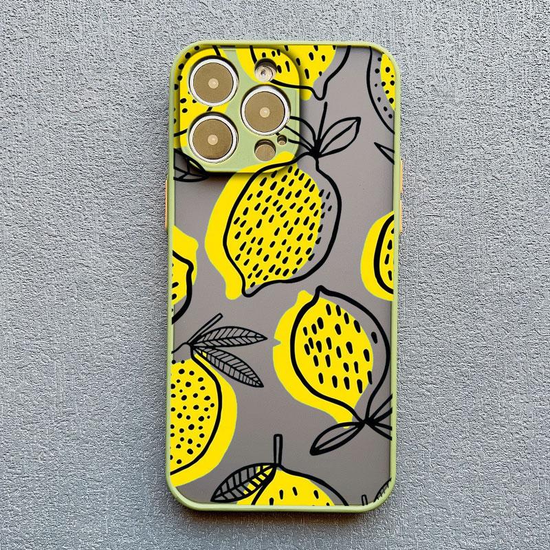 Color Fruits Banana Strawberry Phone Case For iPhone 14 13 12 11 Pro Max Mini 15 Pus Pro Max X XS XR 7 8 Plus Shockproof Covers