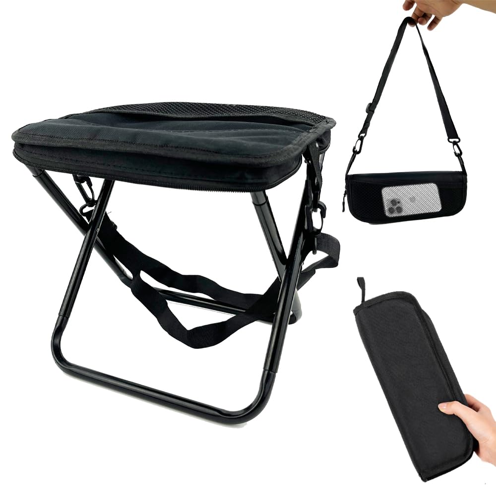 

compact folding chair with integrated storage shoulder and Made of aluminum this folding chair can hold up to 120 kg Perfect for and disaster Includes