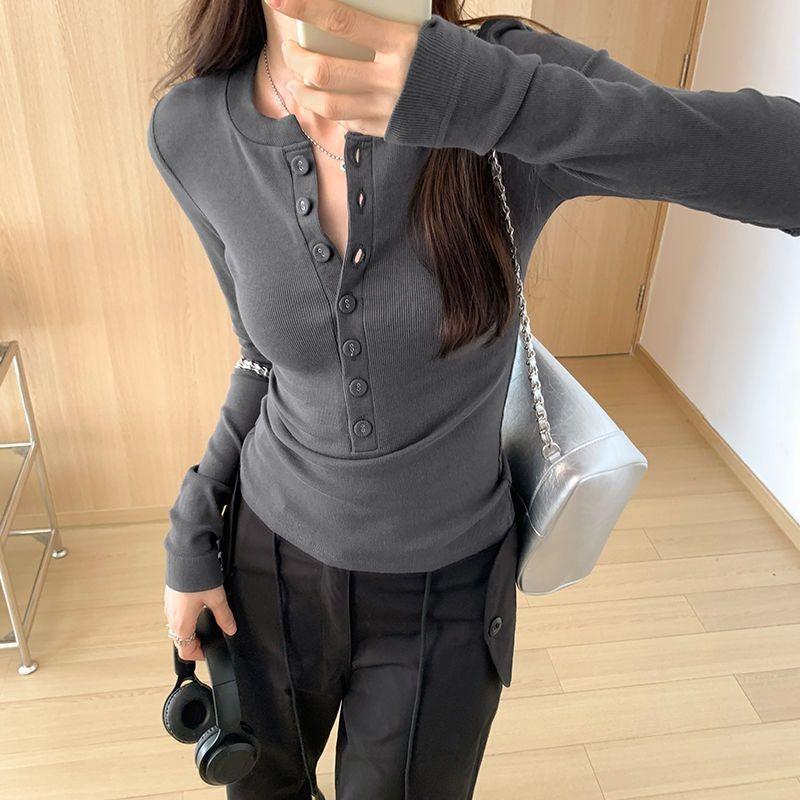 Undercoat for Women Long Sleeved T-shirt for Inner Lining