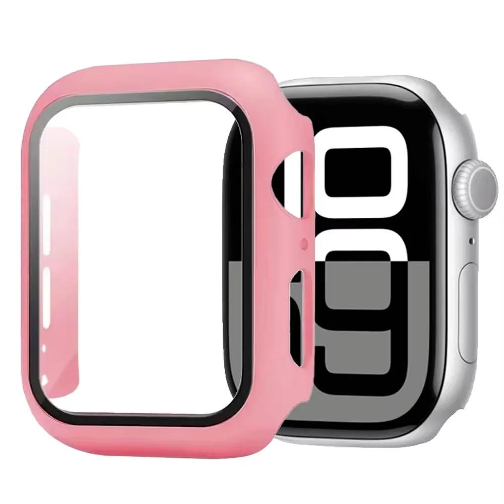 Tempered Glass+Cover For Apple Watch 11 10 46mm 42mm Ultra 3/2 49mm Screen Protector Case iWatch Series 9 8 7 6 5SE 45mm 44 40mm