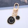 Smiling Face & Heart Enamel Keychain with AirPods Case Holder