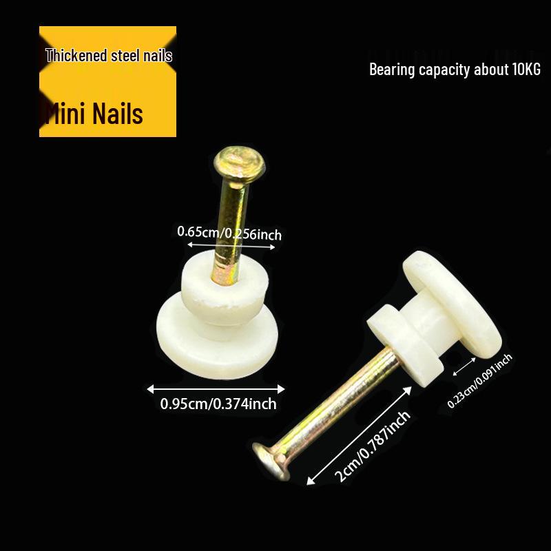 Small Invisible Seamless Wall Hooks for Picture Frames and Photo Walls