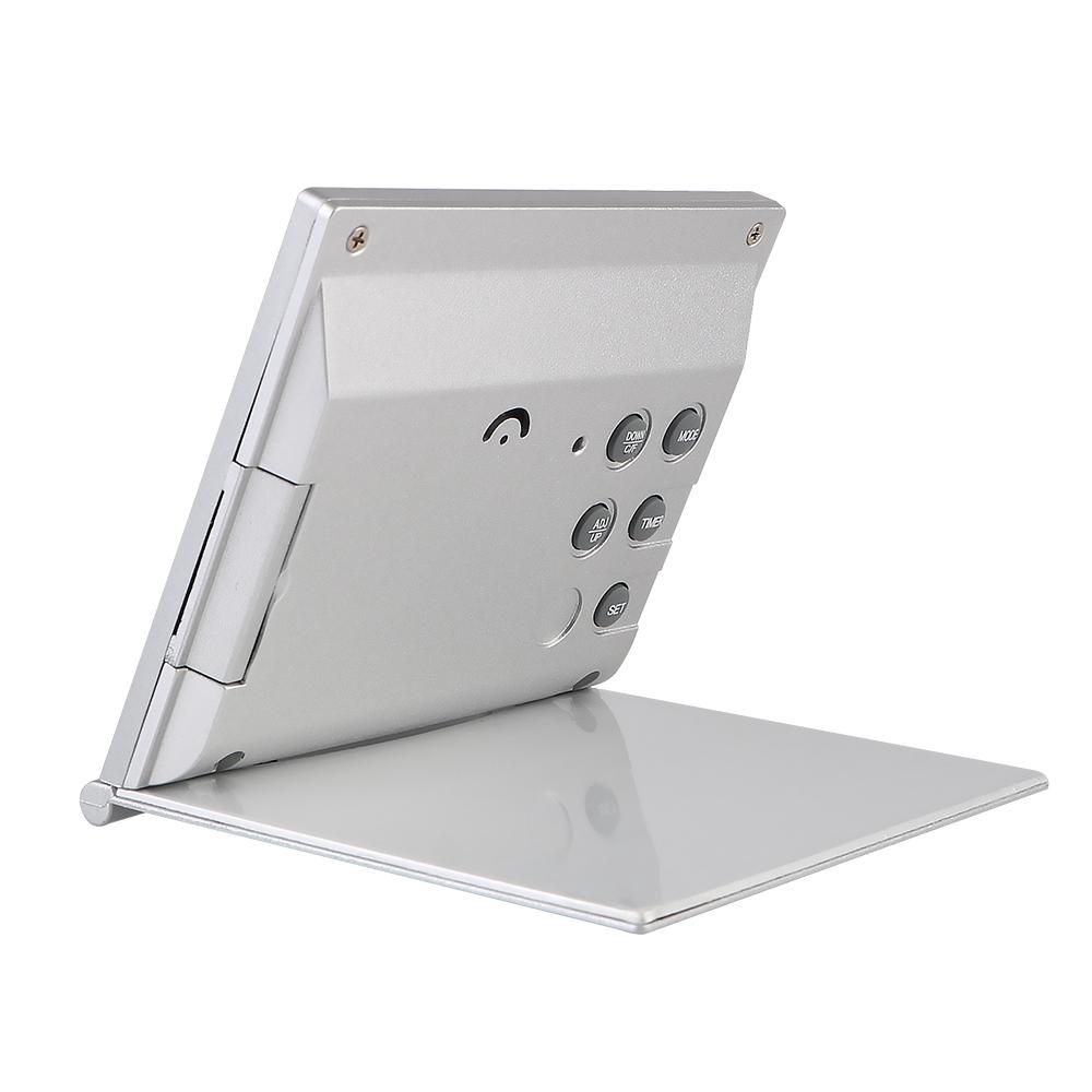 Portable Electronic Clocks Home Decor LCD Digital Multifunction Foldable Alarm Clock Desk Clock Time Date Temperature Timer