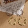 2024 Simple and Creative Retro Exaggerated Hollow Chain C-shaped Earrings Female Personality Geometric Girl Earrings