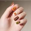 New autumn and winter nail art, Thanksgiving, European and American small fresh design short European square wearing nail patch