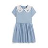 Girls 2 6 Years Blueberry Color Stretch Dress Cwpodrsr3d21172400