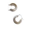 Retro Heavy Industry Frosted Earrings Mini Flying Saucer Shape Niche 100% Match Cold Wind Geometric Casual Daily Wear