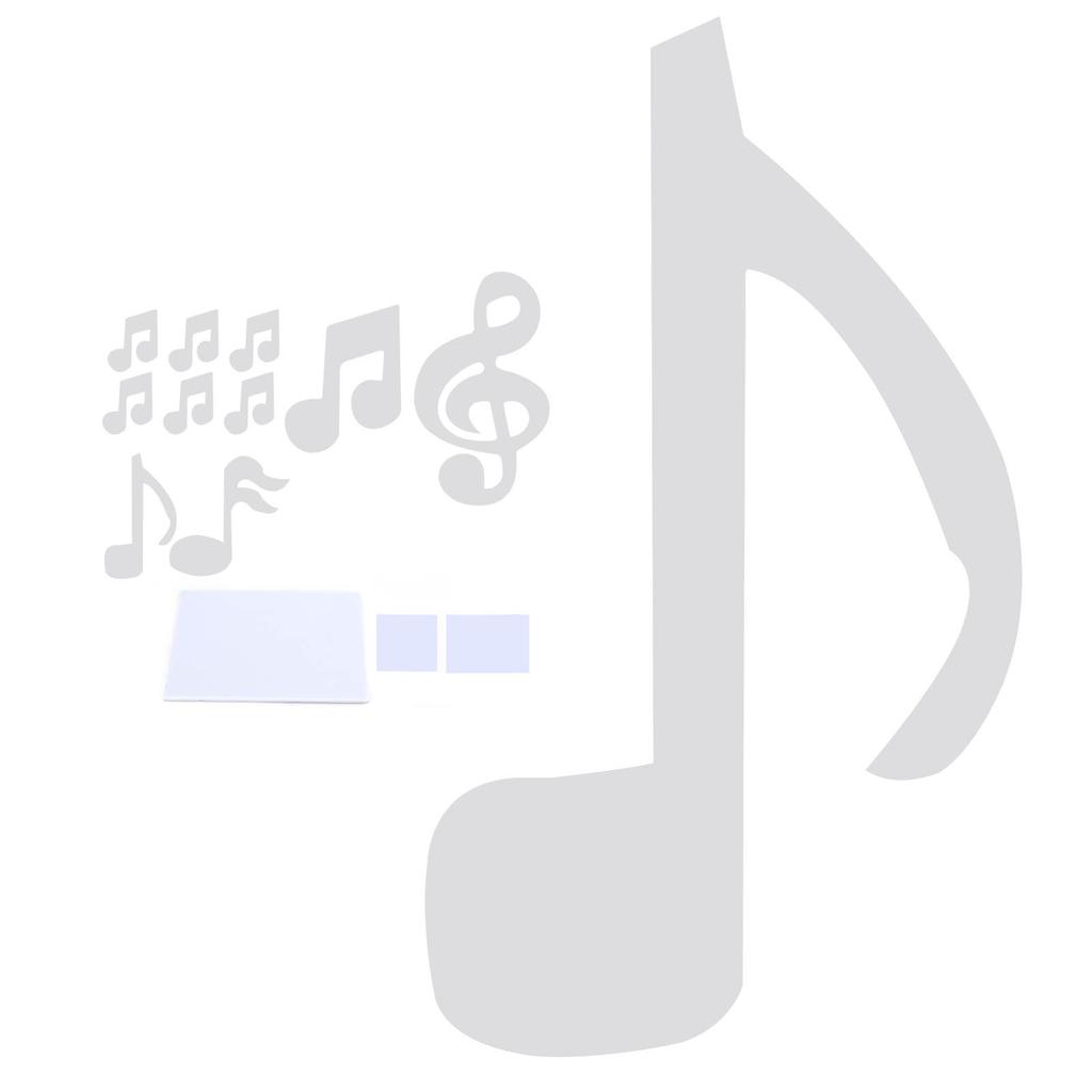 Music Note Wall Sticker DIY Innovative Embossed Decals Home Bedroom Background DecorationSilver