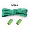 1 Pair Elastic Shoelaces Without Ties Flat Shoe Laces Round Metal Capsules Lock Rubber Band Lazy Shoes Lace For Sneakers