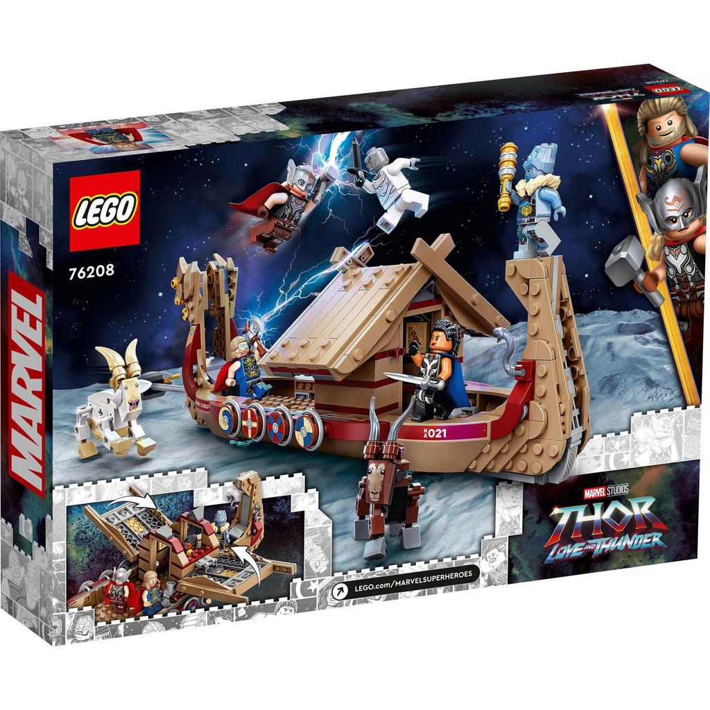 LEGO Super Heroes Thor's Viking Ship 76208 Toy Blocks Gift Sentai Hero Superhero American Comic Boat Boys Ages 8 and Up