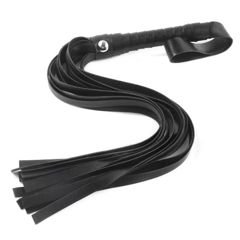 PU Leathe Whip Restraint Flogger BDSM Sex Play Bondage Whipping Slaves Punishment Spanking Whip Gay Erotic Toys for Adults Flirt