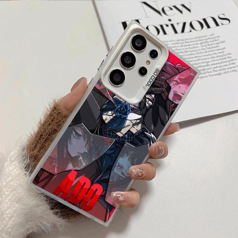 Ado Cartoon K-Kyogen X Uta Soft Phone Case for Samsung Galaxy S24 S25 FE S26 Edge S23 Ultra S22 Plus S21 + Shockproof Cover Back
