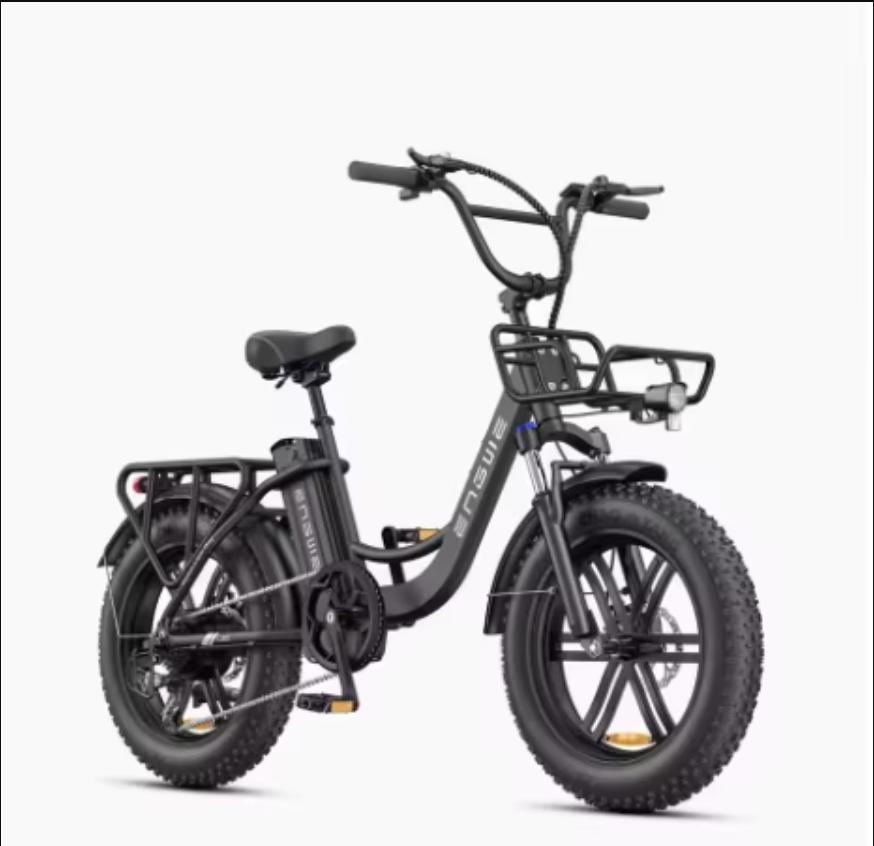 ENGWE L20 Boost Electric Bike – 250W Motor, 48V13Ah Battery, 126km Range, 20x4.0 Fat Tires, 7-Speed, LCD Display