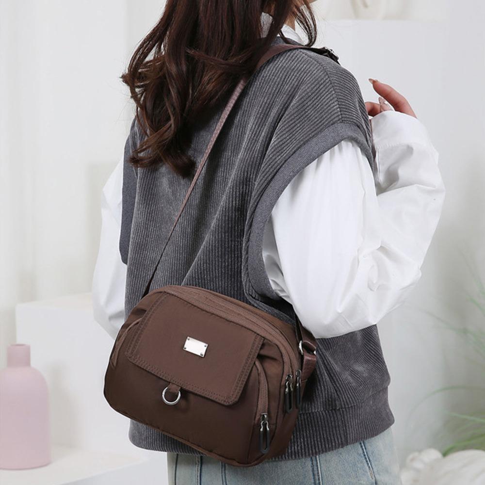 Multi-pocket Mobile Phone Shoulder Bag Large Capacity Women Oxford Messenger Bag  Travel
