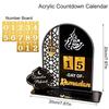 Ramadan Countdown Calendar Acrylic Eid Mubarak Ornament Kareem Ramadan Decoration 2026 For Home Islamic Muslim Party Decor Gifts