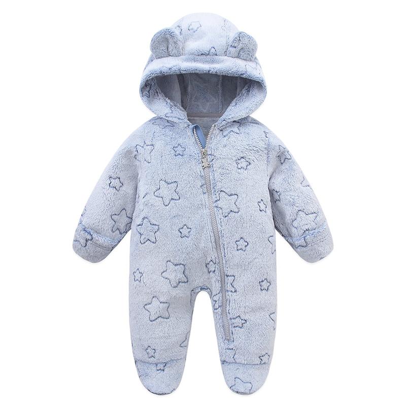 Soft Newborn Baby Clothes Flannel Autumn Winter Baby Boys Girls Jumpsuit Cartoon Newborn Bodysuit Warm Rompers for Babies 0-12M