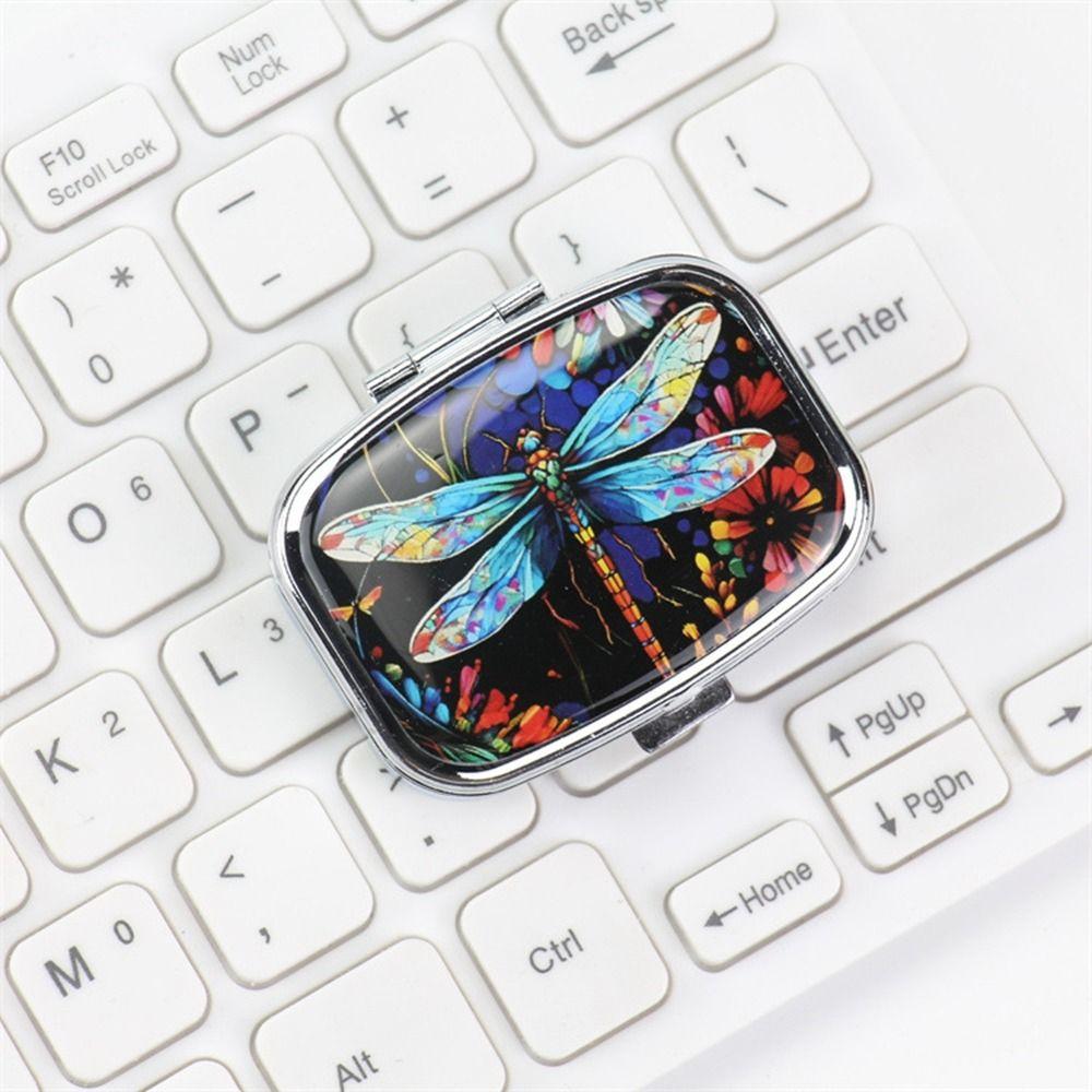 3Pcs Divided Travel Medicine Case Lovely Colored Small Pill Container  Cabinet