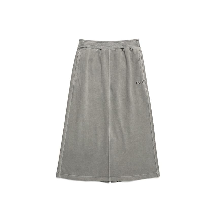 nau W Garment-Dyed Sweatskirt 2 Light Gray