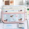 Large Capacity Stationery Bag Zipper Pen Pencil Case Badge Pouch Kawaii Pencil Bag  Student