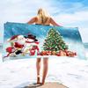 Christmas Series Pattern Seaside Vacation Beach Towel Swimming Bath Towel Microfiber Towel