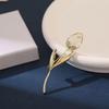 Korean Luxury Tulip Pearl Flower Brooch - Elegant High-End Women's Accessory