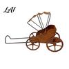 Rustproof Garden Sculptures Rustic Rickshaw Ornament Decorative Metal Yard Sculpture Weatherproof Ornaments Retro Outdoor Decoration for Lawn Patio