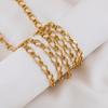 2Meter 1Meter 0.5Meter Link Chain Stainless Steel Twisted Chain Thick Grinding Chains for DIY Necklaces Body Jewelry Findings