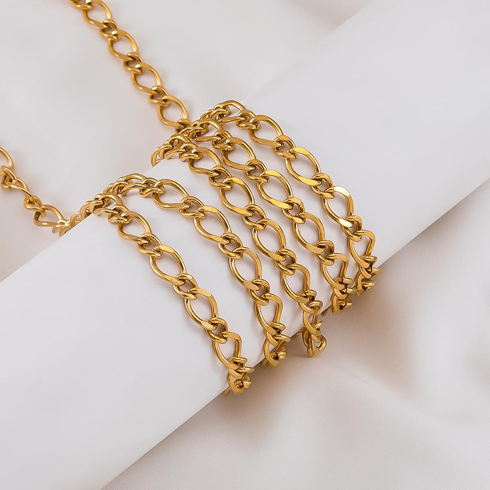 2Meter 1Meter 0.5Meter Link Chain Stainless Steel Twisted Chain Thick Grinding Chains for DIY Necklaces Body Jewelry Findings