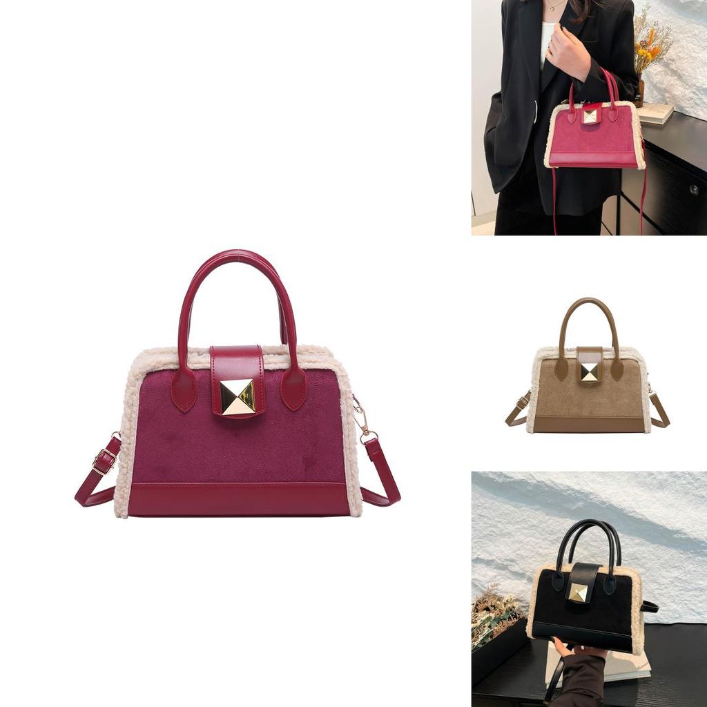 Trendy Urban Minimalist Contrast Color Women's Small Square Crossbody Bag For Fashion