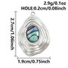 2pcs Various Shape Abalone Shell Trendy Square Oval Rectangle Stainless Steel Charm For Jewelry Making Supplies DIY Pendant Bulk