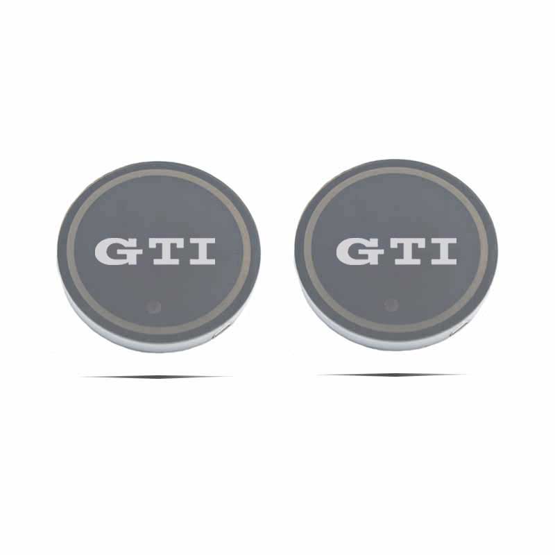 2026 Hot VOLKSWAGEN Car LED Luminous Water Cup Holder Mat For Volkswagen VW GTI Rline Golf Passat Jetta Touareg Tiguan Polo CC V