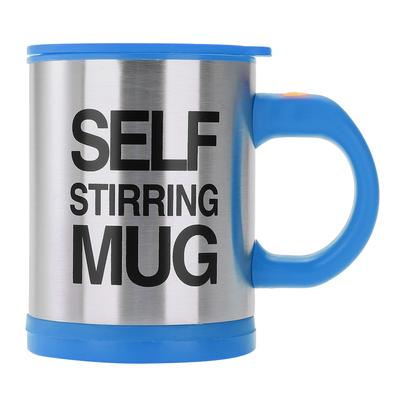 301-400ml Roestvrijstalen Elektrische Roerbeker Automatische Melk Sap Koffiekop (Blauw)