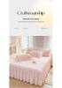 Elegant Princess Lace Bed Skirt Quilt - Thickened INS Style, Fairy Design with Double Lace Edging