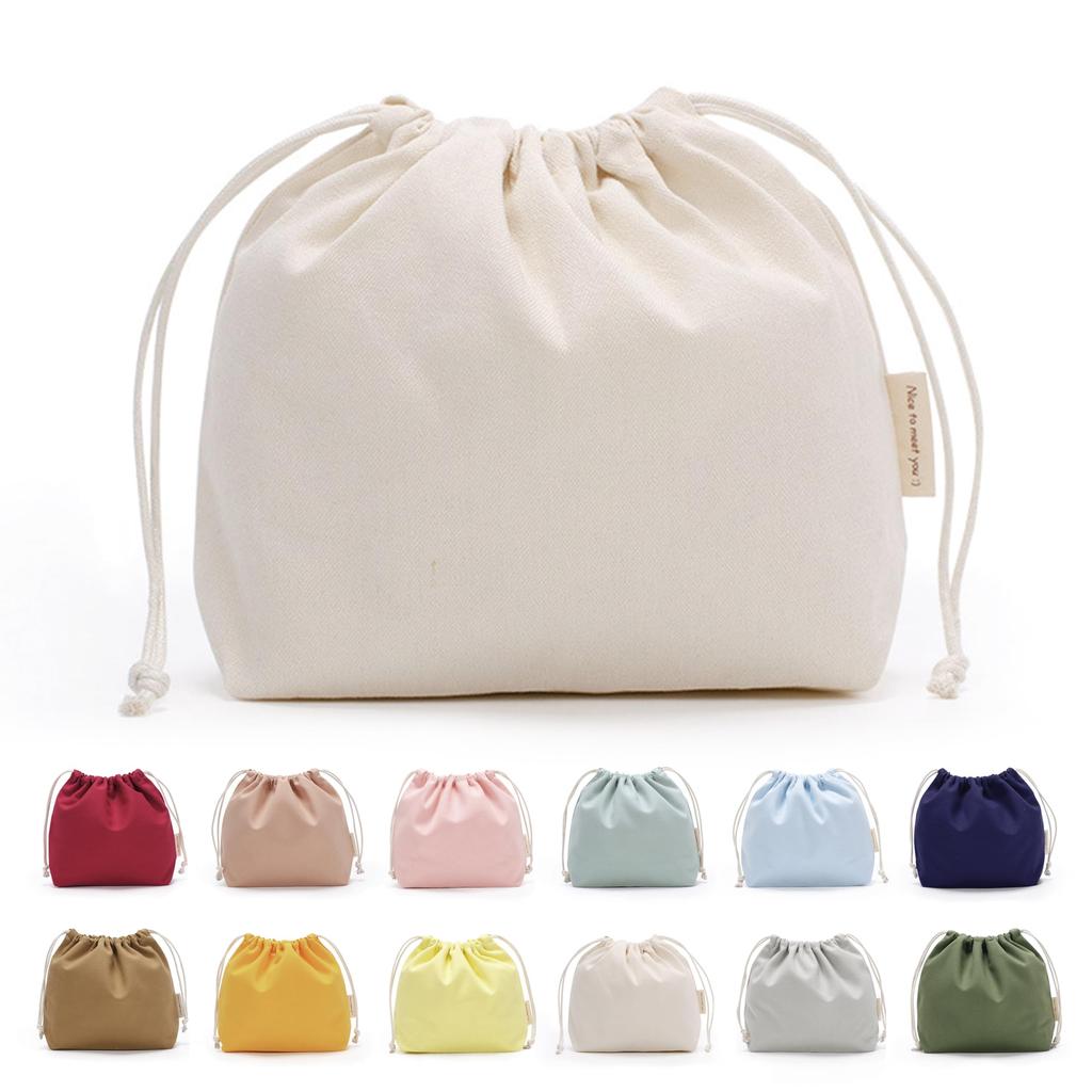 Stylish and cute canvas drawstring available in small and large in available in 21 drawstring perfect as an inner bag bag, sizes. [Featured Poco'ce