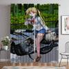 Bakuon Window Curtain for Room 2 Panel Anti-mosquito Curtains Shades Partition Tulle for Bedroom Home Interior Curtains Living