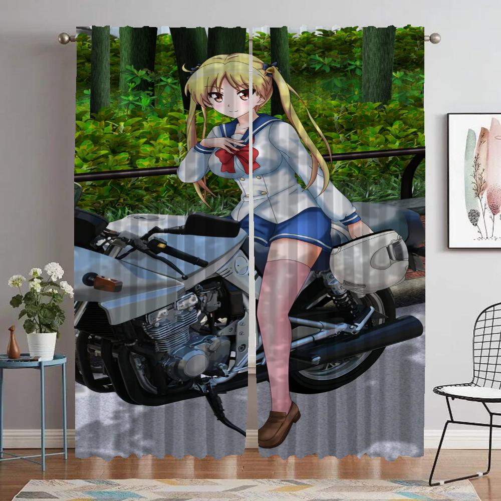 Bakuon Window Curtain for Room 2 Panel Anti-mosquito Curtains Shades Partition Tulle for Bedroom Home Interior Curtains Living