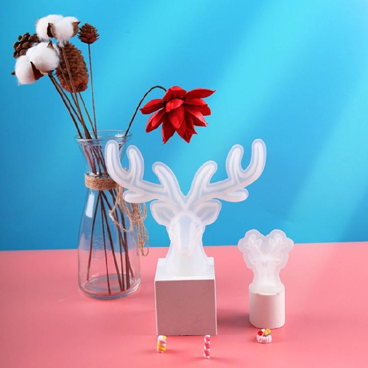 Christmas Elk Silicone Molds Ornament Candle Molds Deer Resins Molds Decorations